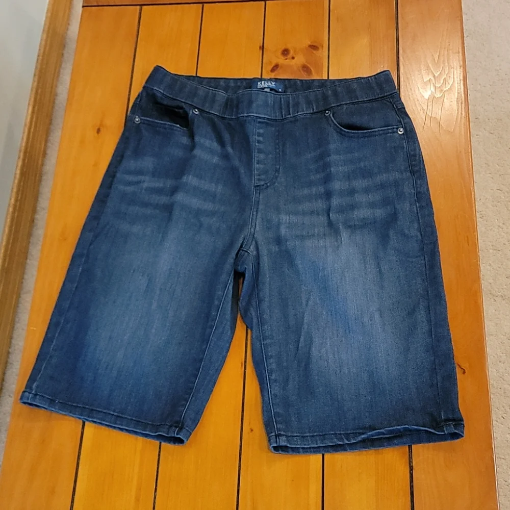 Kelly Long Denim Shorts